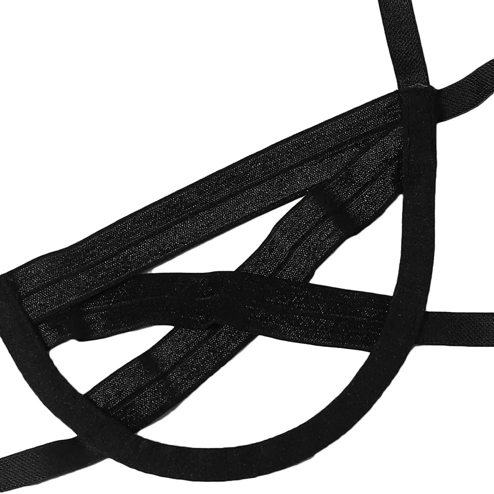 Conjunto de lencería con arnés Bondage para mujer, conjuntos de sujetador calado elástico, sujetador de jaula sin copas negro, Tanga, ropa interior íntima Sexy exótica