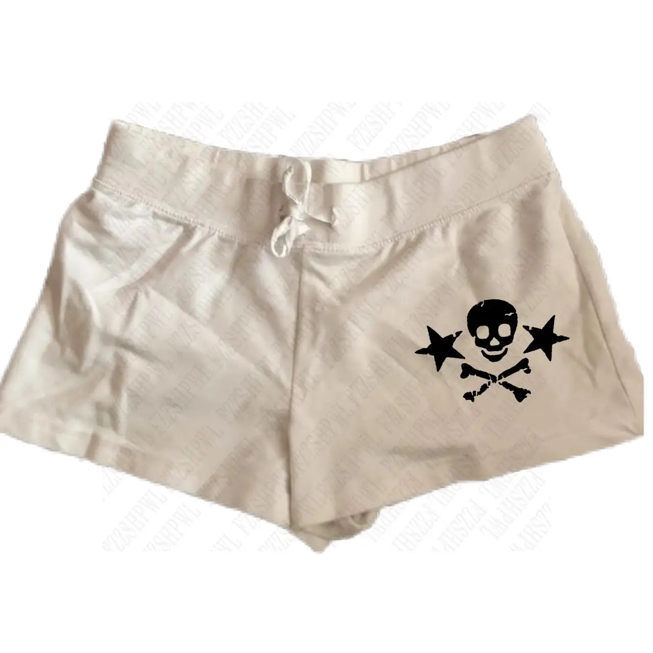 Y2k-pantalones cortos con estampado de calavera para mujer, ropa de calle con gráfico gótico, camisola Vintage de Hip Hop sin mangas, Top corto Sexy Harajuku Punk oscuro YUNO STUDIOS