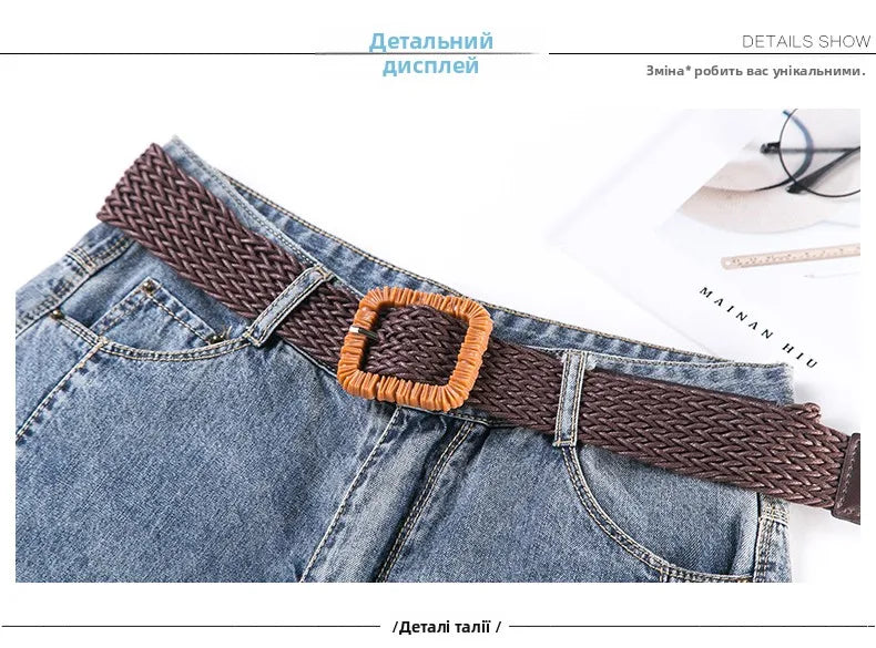 Plones vaqueros de pierna ancha de cintura alta para mujer, novedad de verano, estilo fino, cinco-siete, sueltos, adeaz...