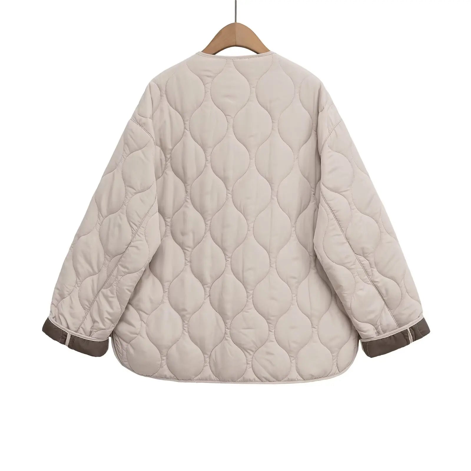 Chaqueta de algodón cálida con diamantes, informal, holgada, estilo europeo y americano, invierno 2025 YUNO STUDIOS