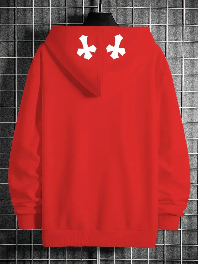 La nueva sudadera deportiva para hombre al aire libre informal y cómoda con estampado de cara sonriente en 3D para el otoño de 2025