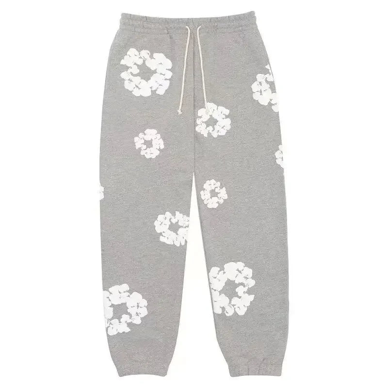 Sudadera con capucha de franela de algodón holgada, traje informal estilo callejero, sudadera con capucha Y2K, conjunto de ocio para parejas americanas de calle alta