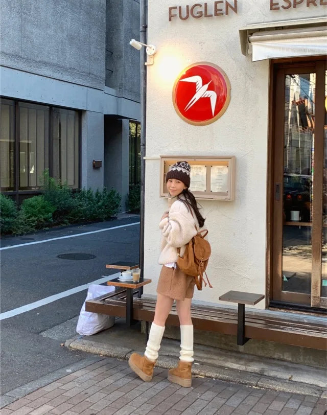 Suda de Terciopelo de Cordero para Mujer, Estilo Hoado y Casual, Cuello Alto, Abrigo Cálido de Manga Larga, Versión Cor...