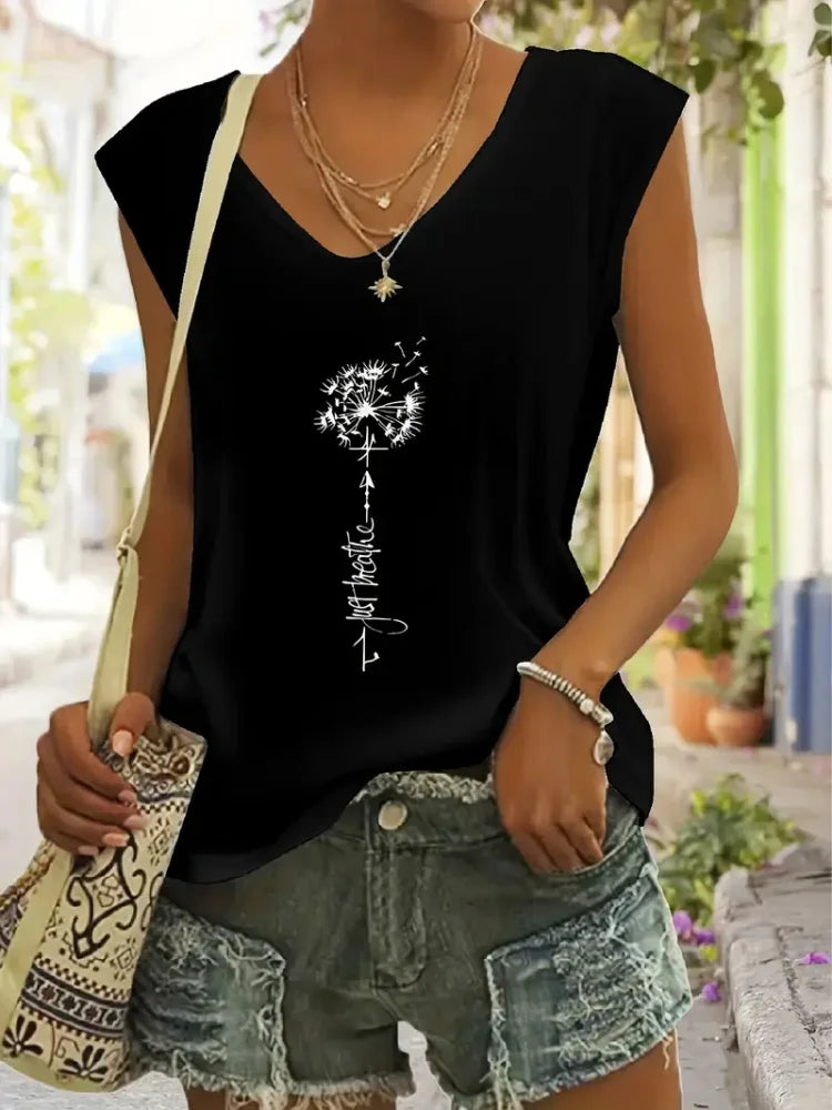 2025 nuevo chaleco sin mangas para mujer con tótem Retro Para sol y luna estampado verano calle Casual moda S-5XL