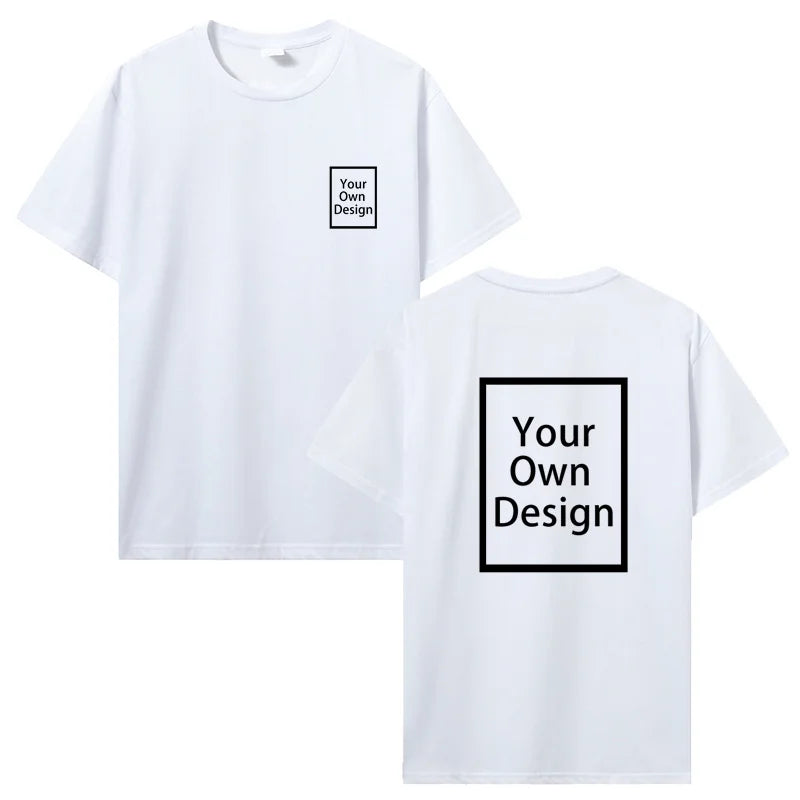 Camiseta de manga corta con estampado personalizado de algodón, camisetas de verano, camisetas DIY con foto o Logo, Camiseta de algodón, ropa para hombre