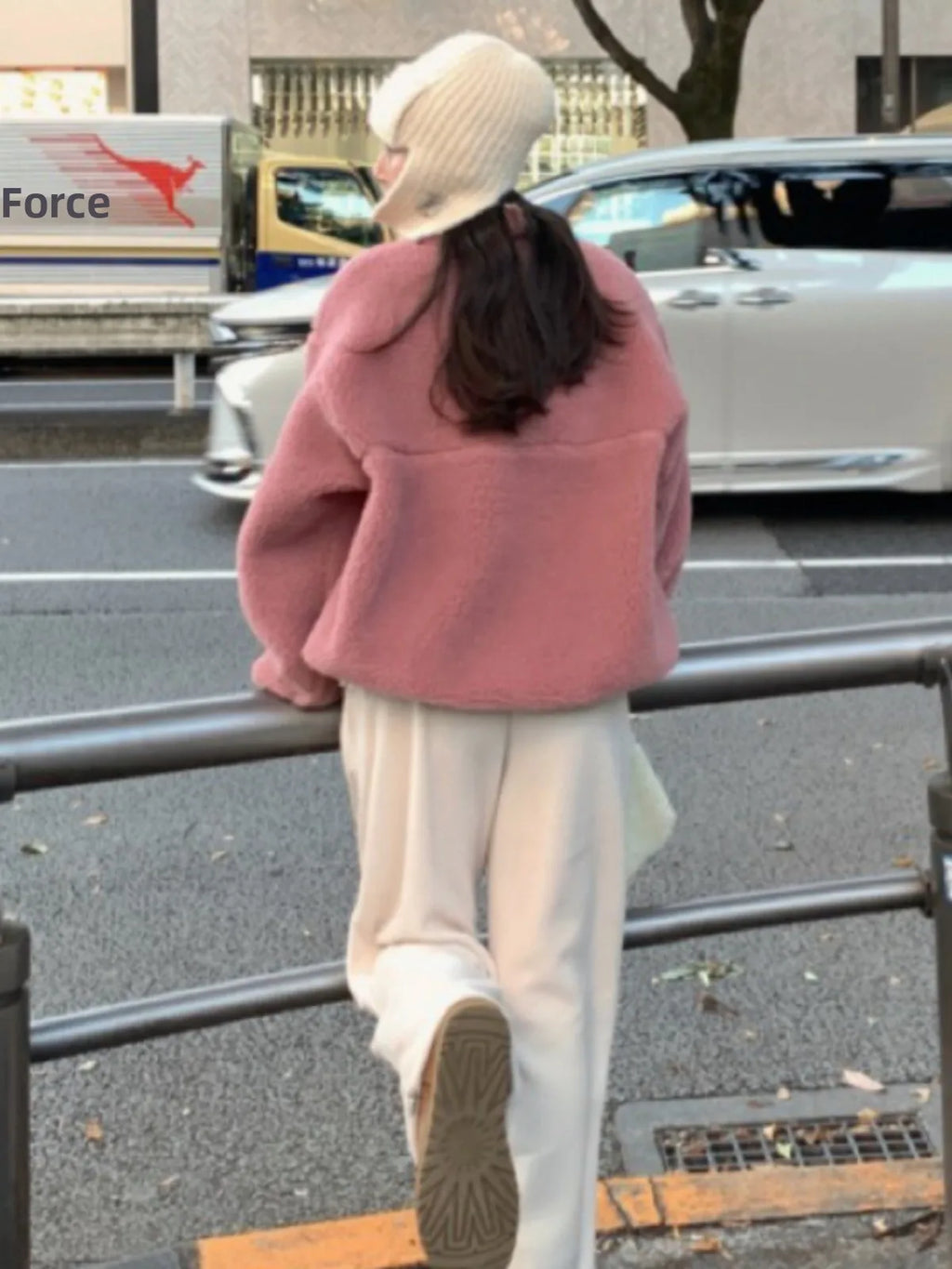 Suda de Terciopelo de Cordero para Mujer, Estilo Hoado y Casual, Cuello Alto, Abrigo Cálido de Manga Larga, Versión Cor... YUNO STUDIOS