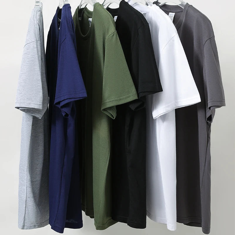 Camiseta de manga corta con estampado personalizado de algodón, camisetas de verano, camisetas DIY con foto o Logo, Camiseta de algodón, ropa para hombre YUNO STUDIOS