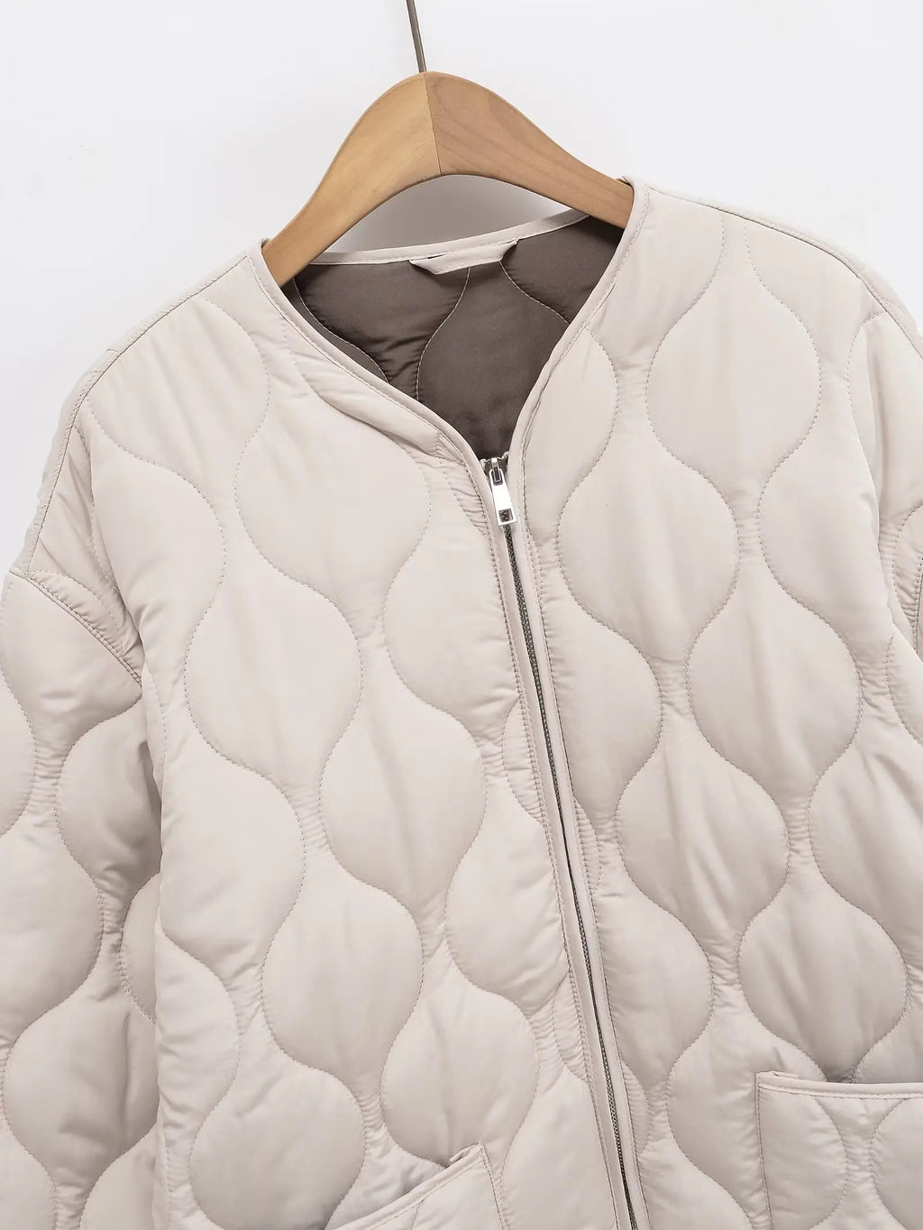 Chaqueta de algodón cálida con diamantes, informal, holgada, estilo europeo y americano, invierno 2025