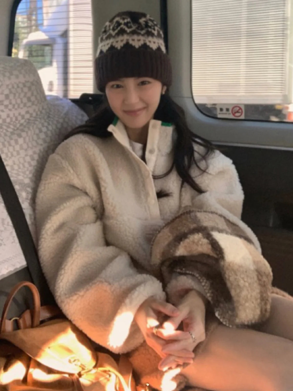 Suda de Terciopelo de Cordero para Mujer, Estilo Hoado y Casual, Cuello Alto, Abrigo Cálido de Manga Larga, Versión Cor...