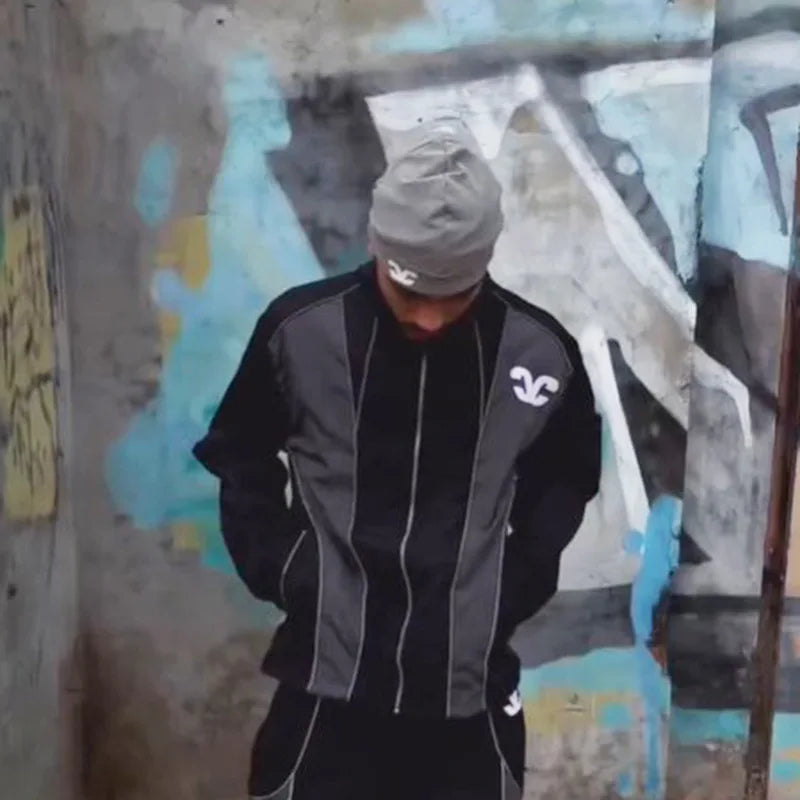 Sombrero sin ala con estampado de letras de otoño, sombrero informal de moda para exteriores de Hip-Hop callejero para hombres YUNO STUDIOS