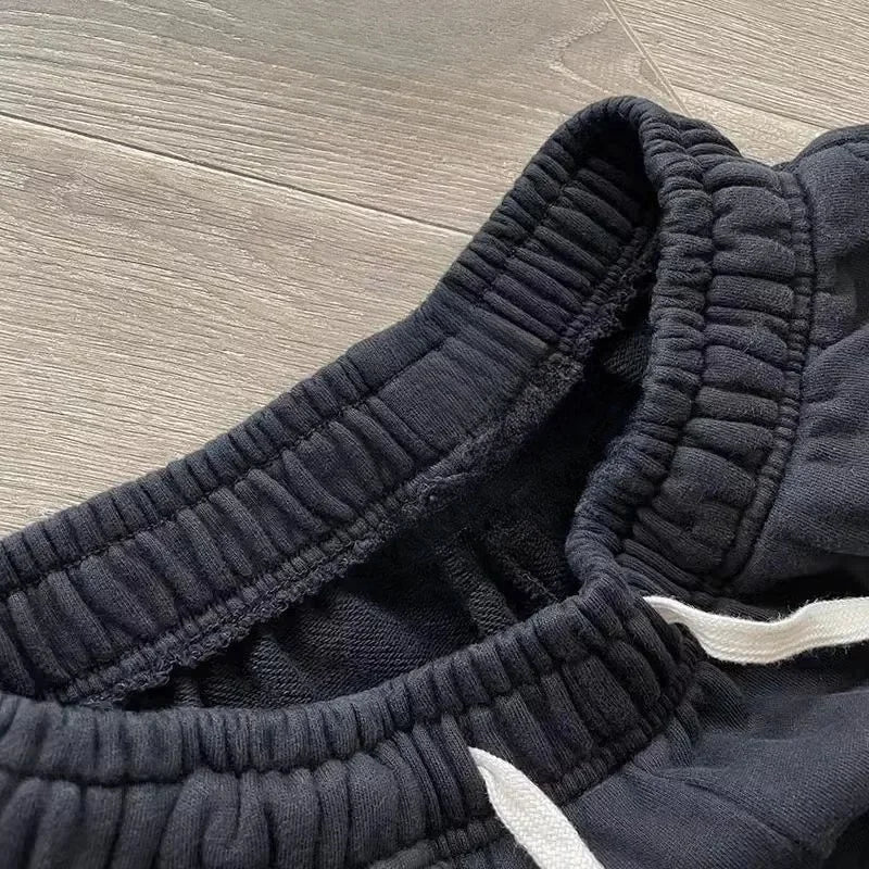 Pantalones de chándal americanos sueltos rectos Hiphop Jazz Dance algodón impreso pantalones de pierna ancha Casual estilo perezoso pantalones deportivos de Hip-hop