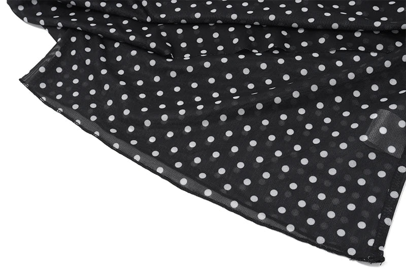 WhereMery Vintage lunares sin mangas Slim Crop Tops Y2K Sexy hombro inclinado chaleco de mujer 2025 verano Casual Fiesta Club Camis