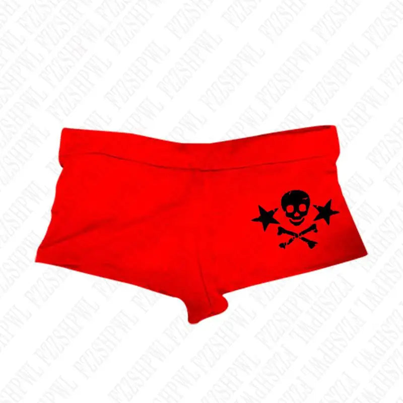 Y2k-pantalones cortos con estampado de calavera para mujer, ropa de calle con gráfico gótico, camisola Vintage de Hip Hop sin mangas, Top corto Sexy Harajuku Punk oscuro