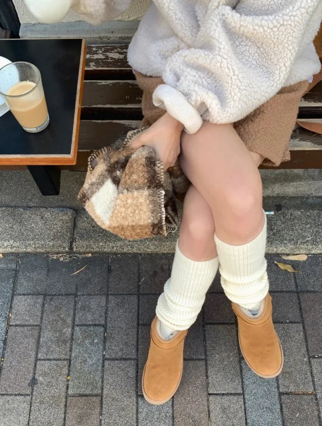 Suda de Terciopelo de Cordero para Mujer, Estilo Hoado y Casual, Cuello Alto, Abrigo Cálido de Manga Larga, Versión Cor... YUNO STUDIOS