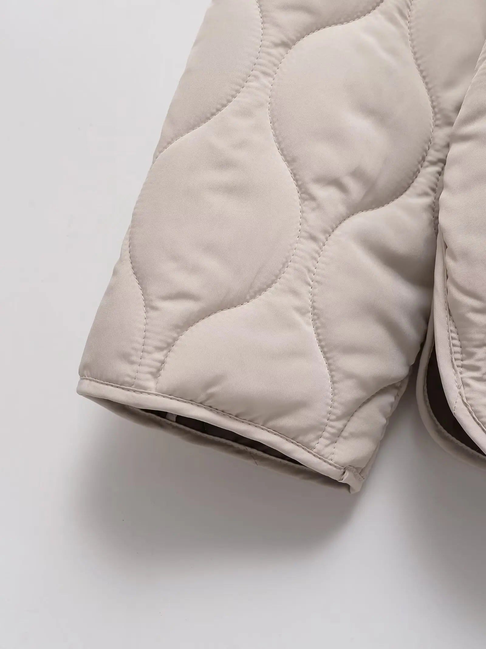 Chaqueta de algodón cálida con diamantes, informal, holgada, estilo europeo y americano, invierno 2025