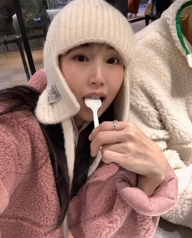 Suda de Terciopelo de Cordero para Mujer, Estilo Hoado y Casual, Cuello Alto, Abrigo Cálido de Manga Larga, Versión Cor...