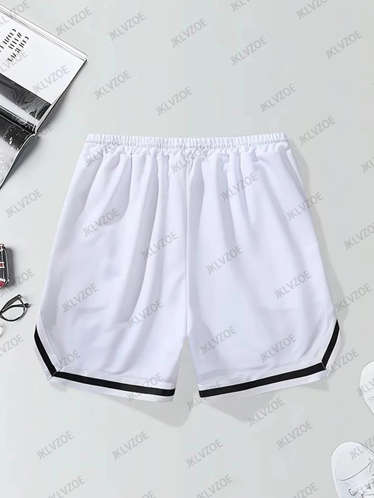 Novedad de verano, pantalones cortos de békerbol con estampado de Los Ángeles para hombres y mujeres, Jersey informal Hawaii Beach Fitness, pantalones cortos de entrenamiento deportivo a la moda YUNO STUDIOS