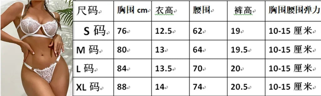 Lencería Sexy para mujer, ropa interior transparente de encaje, conjuntos de bragas con bordado de hadas, Kit de sujetador delicado, conjuntos de Breves de realce, sujetadores eróticos finos